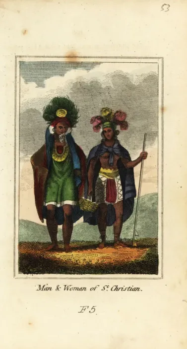 Framed Print : Man and woman of Nuku Hiva, Marquesas Islands, Polynesia Framed Print : Man and woman of Nuku Hiva, Marquesas Islands, Polynesia