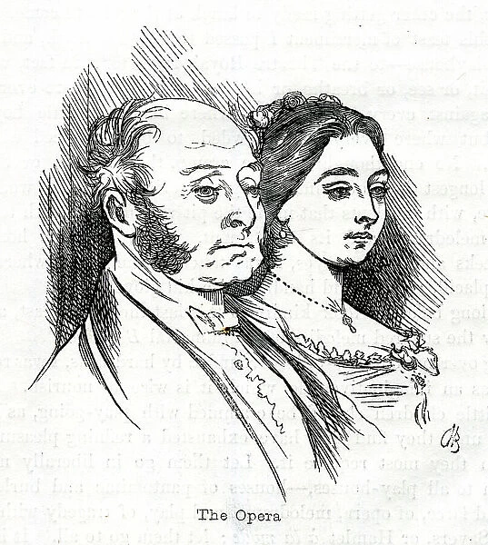 Man and woman at the Opera