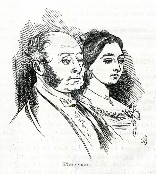 Framed Print : Man and woman at the Opera Framed Print : Man and woman at the Opera