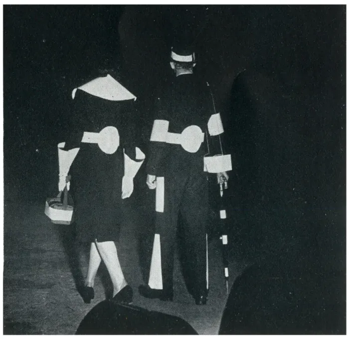 Framed Print : Man and woman in reflective clothing, September 1939 Framed Print : Man and woman in reflective clothing, September 1939