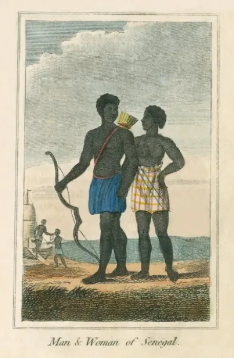 Framed Print : Man and Woman of Senegal