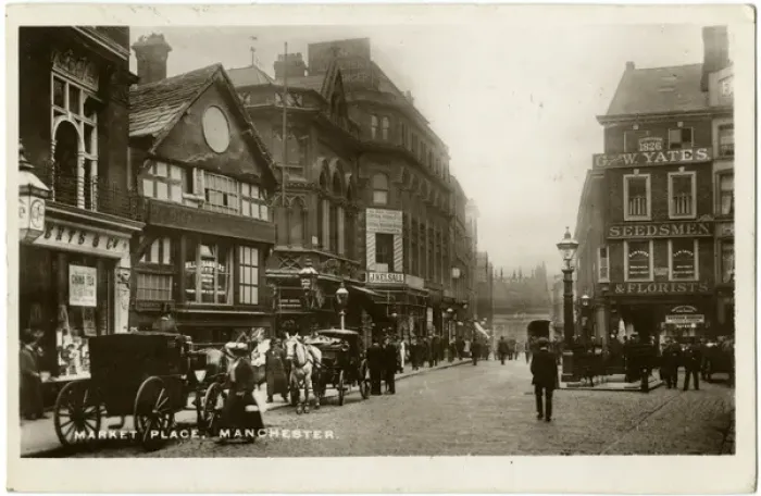 Framed Print : Manchester, England - Market Place Framed Print : Manchester, England - Market Place