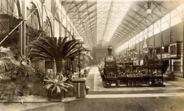 Framed Print : Manchester Exhibition 1887 Framed Print : Manchester Exhibition 1887