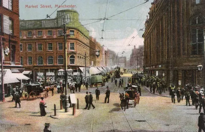 Framed Print : Manchester / Market St Framed Print : Manchester / Market St