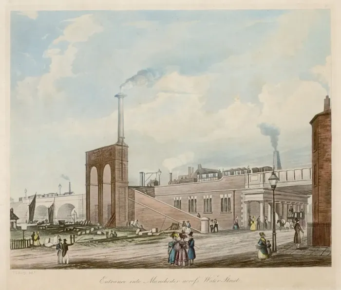 Framed Print : Manchester Railway / 1833 Framed Print : Manchester Railway / 1833