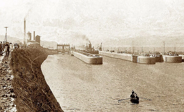 Manchester Ship Canal Eastham Locks early 1900s