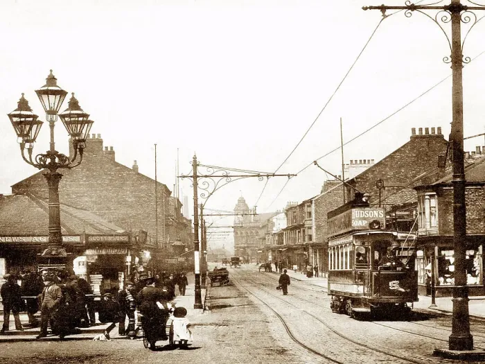 Framed Print : Mandale Road, Thornaby on Tees, early 1900s Framed Print : Mandale Road, Thornaby on Tees, early 1900s