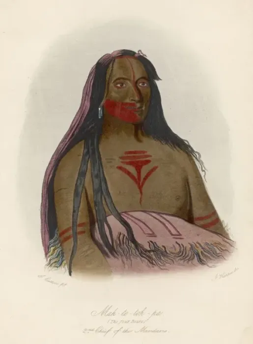 Framed Print : Mandan Chief Framed Print : Mandan Chief