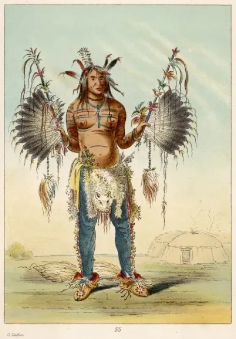 Framed Print : Mandan Medicine Man Framed Print : Mandan Medicine Man