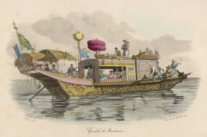 Framed Print : Mandarins Barge Framed Print : Mandarins Barge