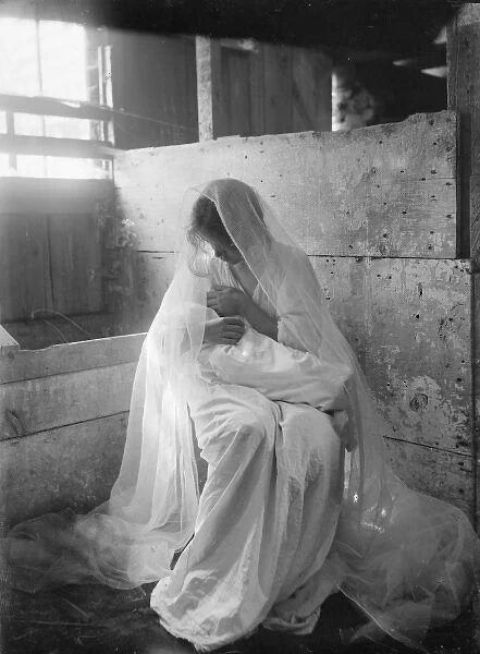 The Manger, an experimental negative to show values of white