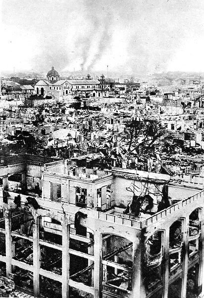 Manila on Fire, Philippines; Second World War, 1945