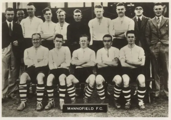 Framed Print : Mannofield FC football team 1934-1935 Framed Print : Mannofield FC football team 1934-1935