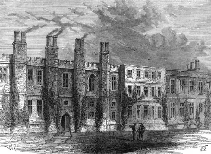 Framed Print : Manor house at Chelsea, built by Henry VIII Framed Print : Manor house at Chelsea, built by Henry VIII