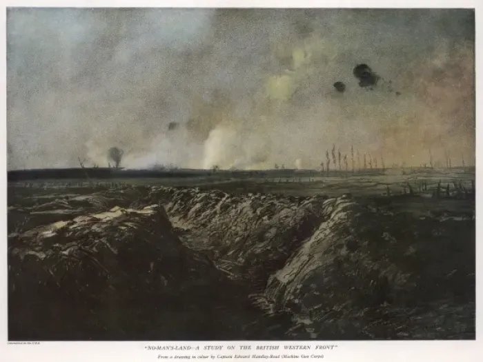 Framed Print : No Mans Land - A Study on the British Western Front Framed Print : No Mans Land - A Study on the British Western Front