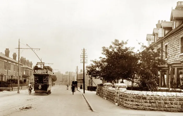Framed Print : Mansfield Chesterfield Road early 1900s Framed Print : Mansfield Chesterfield Road early 1900s