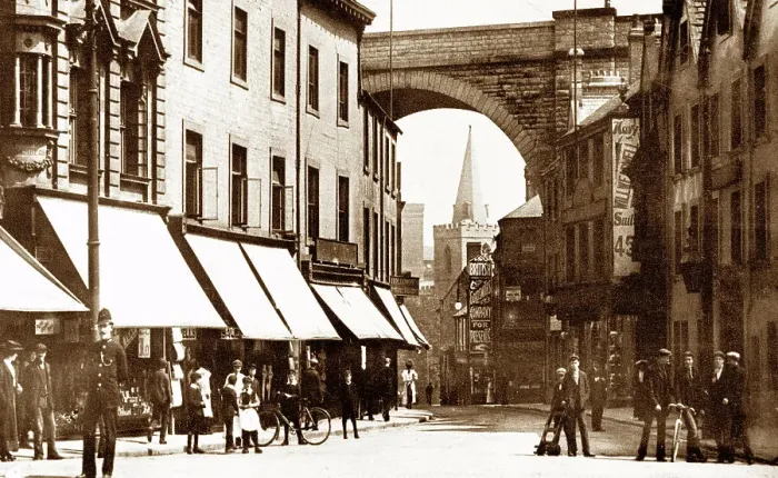 Framed Print : Mansfield Church Street early 1900s Framed Print : Mansfield Church Street early 1900s
