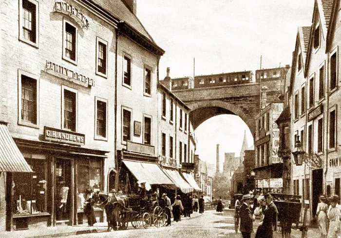 Framed Print : Mansfield Church Street early 1900s Framed Print : Mansfield Church Street early 1900s