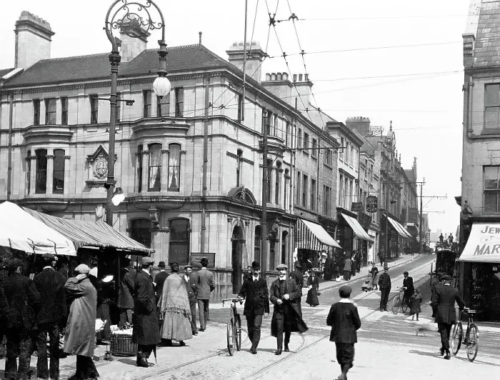 Framed Print : Mansfield Leeming Street probably 1920s Framed Print : Mansfield Leeming Street probably 1920s