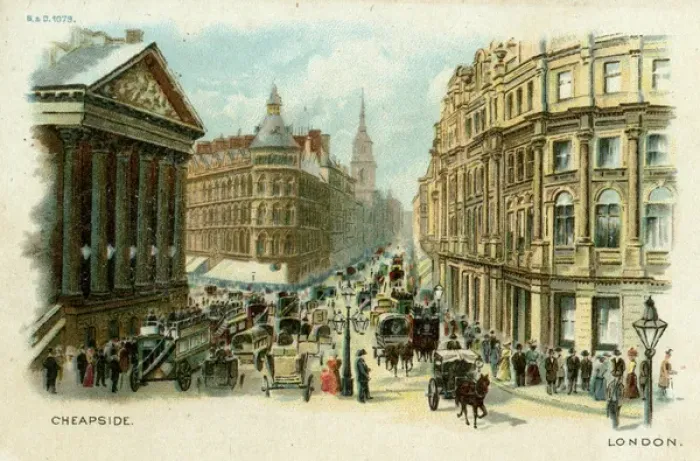 Framed Print : Mansion House and Cheapside, London Framed Print : Mansion House and Cheapside, London