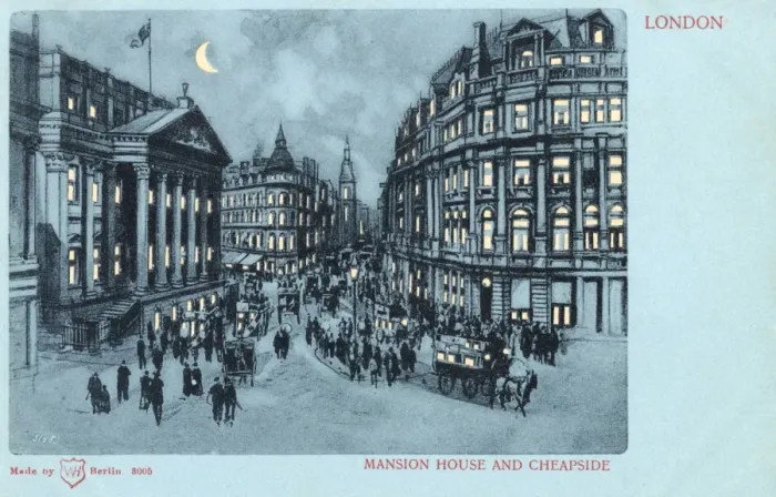 Framed Print : Mansion House and Cheapside, London Framed Print : Mansion House and Cheapside, London