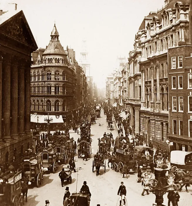 Framed Print : Mansion House Street, London Framed Print : Mansion House Street, London