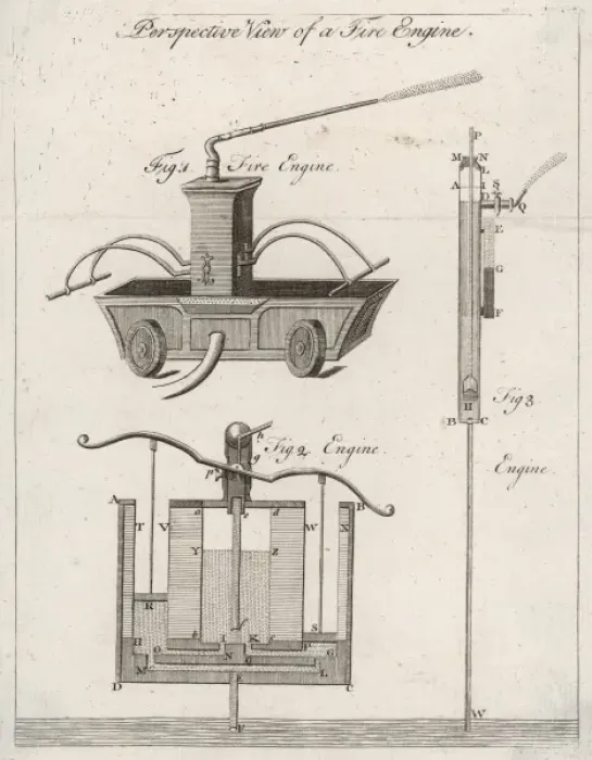 Framed Print : Manual pump engine Framed Print : Manual pump engine
