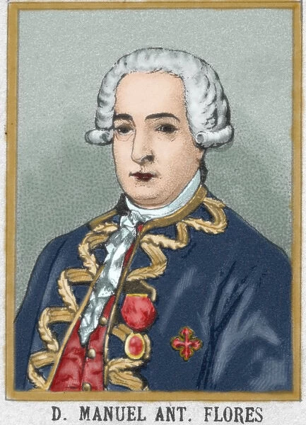 Manuel Antonio Flores (1722-1799). General in the Spanish na