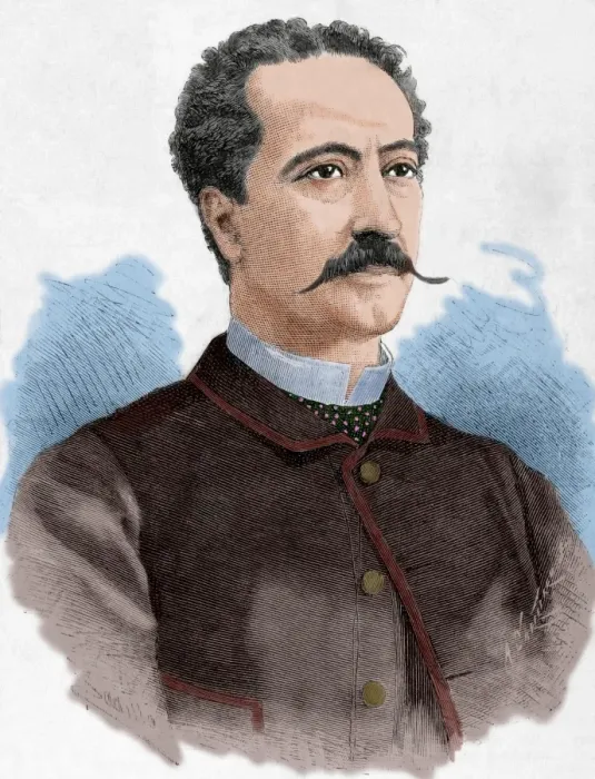 Framed Print : Manuel Catalina Rodriguez (1820-1886). Engraving. Colored Framed Print : Manuel Catalina Rodriguez (1820-1886). Engraving. Colored
