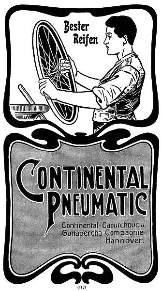 Manufacture of Continental Pneumatic tyres, 1900