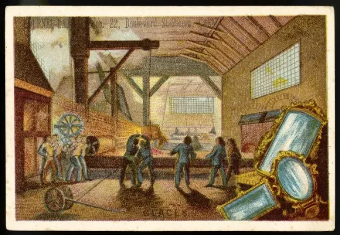 Framed Print : Manufacture of Mirrors Framed Print : Manufacture of Mirrors