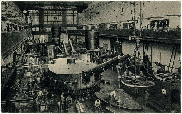 Manufacture of Naval Artillery - Krupp Works, Essen, Germany