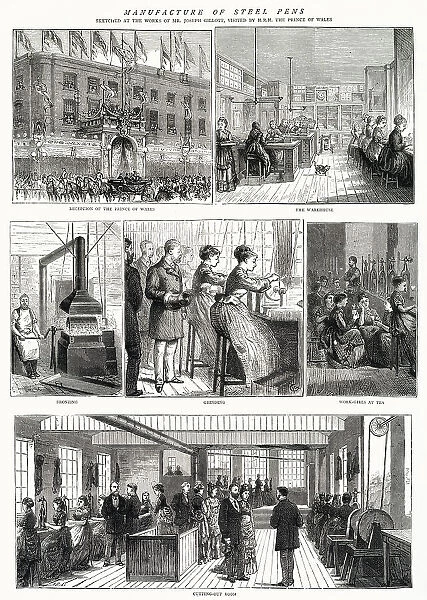 Manufacture of Steel Pens, Birmingham 1874