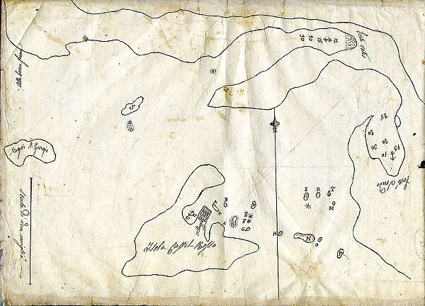 Manuscript Map of Castel Rosso