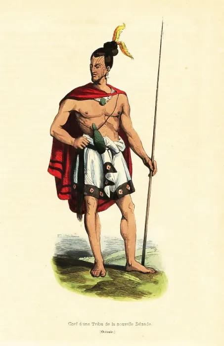 Framed Print : Maori chief of Houa-Houa (Uawa), Tolaga Bay, North Island, New Z Framed Print : Maori chief of Houa-Houa (Uawa), Tolaga Bay, North Island, New Z