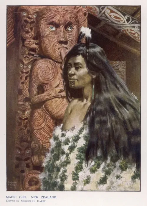 Framed Print : Maori Girl (Hardy) Framed Print : Maori Girl (Hardy)