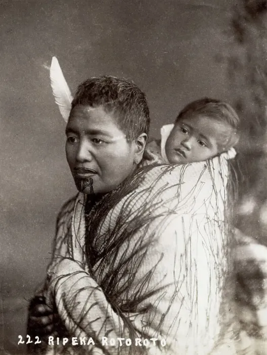 Framed Print : Maori woman and baby, Ripeke Rotoroto, New Zealand Framed Print : Maori woman and baby, Ripeke Rotoroto, New Zealand