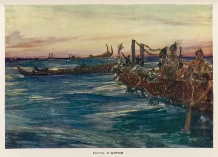 Framed Print : Maoris Leave for Nz Framed Print : Maoris Leave for Nz