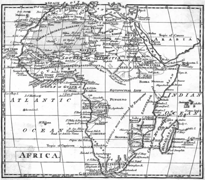 Framed Print : MAP AFRICA Framed Print : MAP AFRICA
