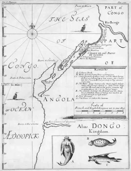 Framed Print : Map / Africa / Angola 1714 Framed Print : Map / Africa / Angola 1714