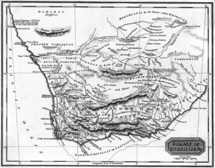 Framed Print : Map Africa Good Hope Framed Print : Map Africa Good Hope