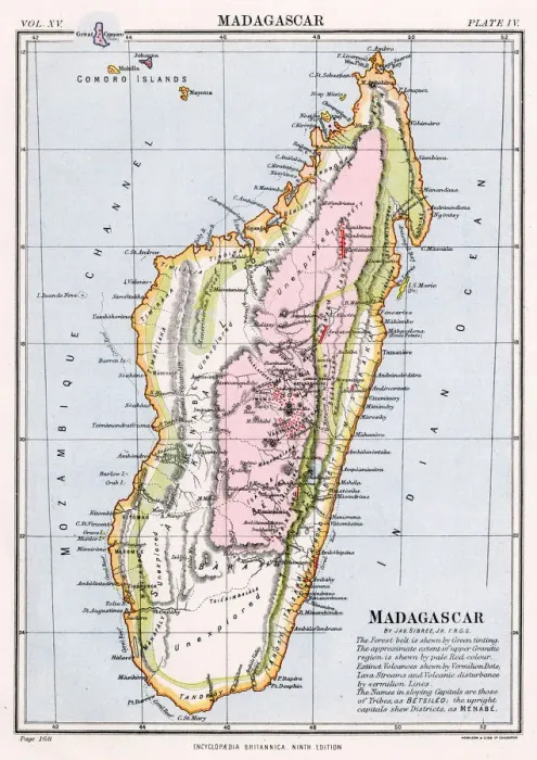Framed Print : MAP / AFRICA / MADAGASCAR Framed Print : MAP / AFRICA / MADAGASCAR