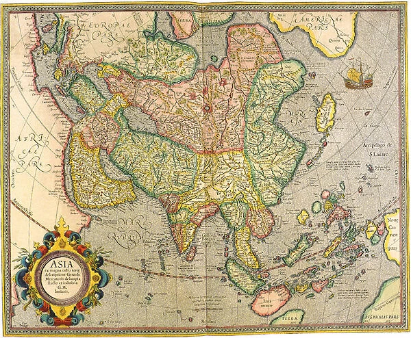 Map of Asia 1633 Date: 1633