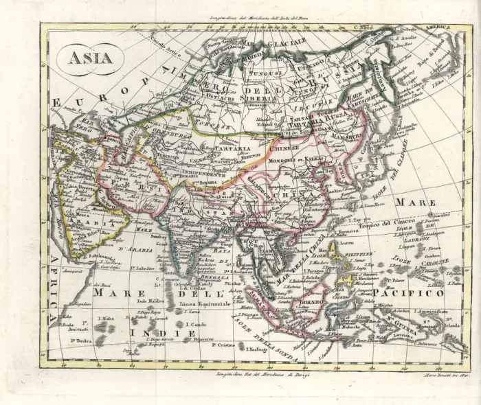 Framed Print : Map of Asia circa 1810 Framed Print : Map of Asia circa 1810