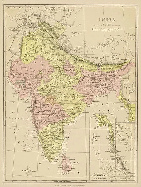 Map / Asia / India C1870