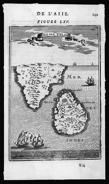 Map  /  Asia  /  Sri Lanka 1719