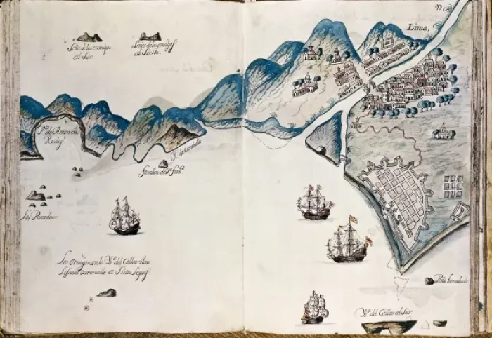 Framed Print : Map of the coast of New Spain. Ms. 2957. Sheet Framed Print : Map of the coast of New Spain. Ms. 2957. Sheet