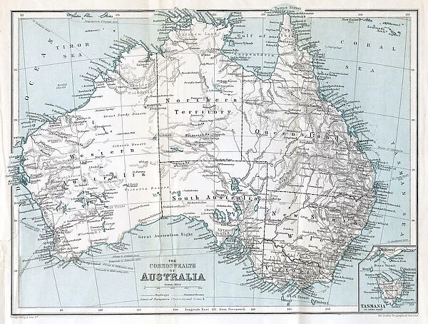 Map, The Commonwealth of Australia