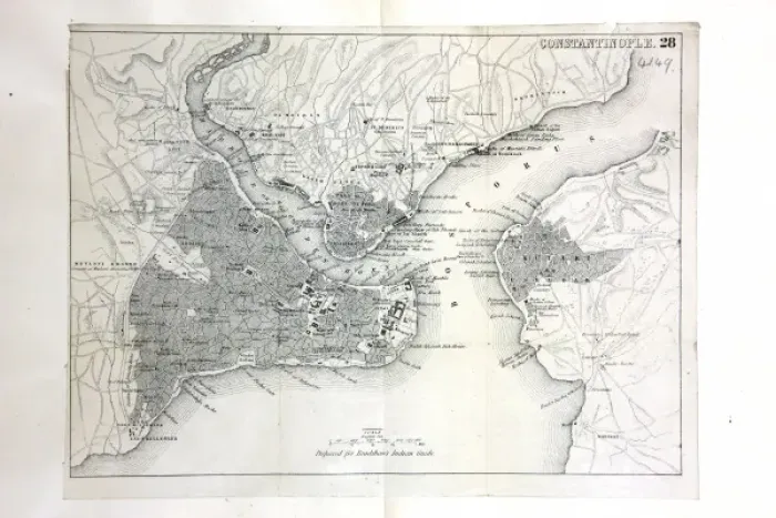 Framed Print : Map of Constantinople Framed Print : Map of Constantinople
