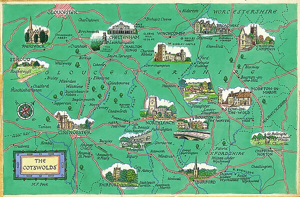 Map - The Cotswolds